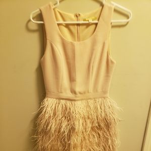 Gianni Bini Pink Feather Dress